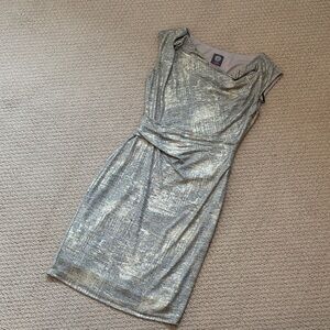 Vince Camuto Metallic Sheath Dress